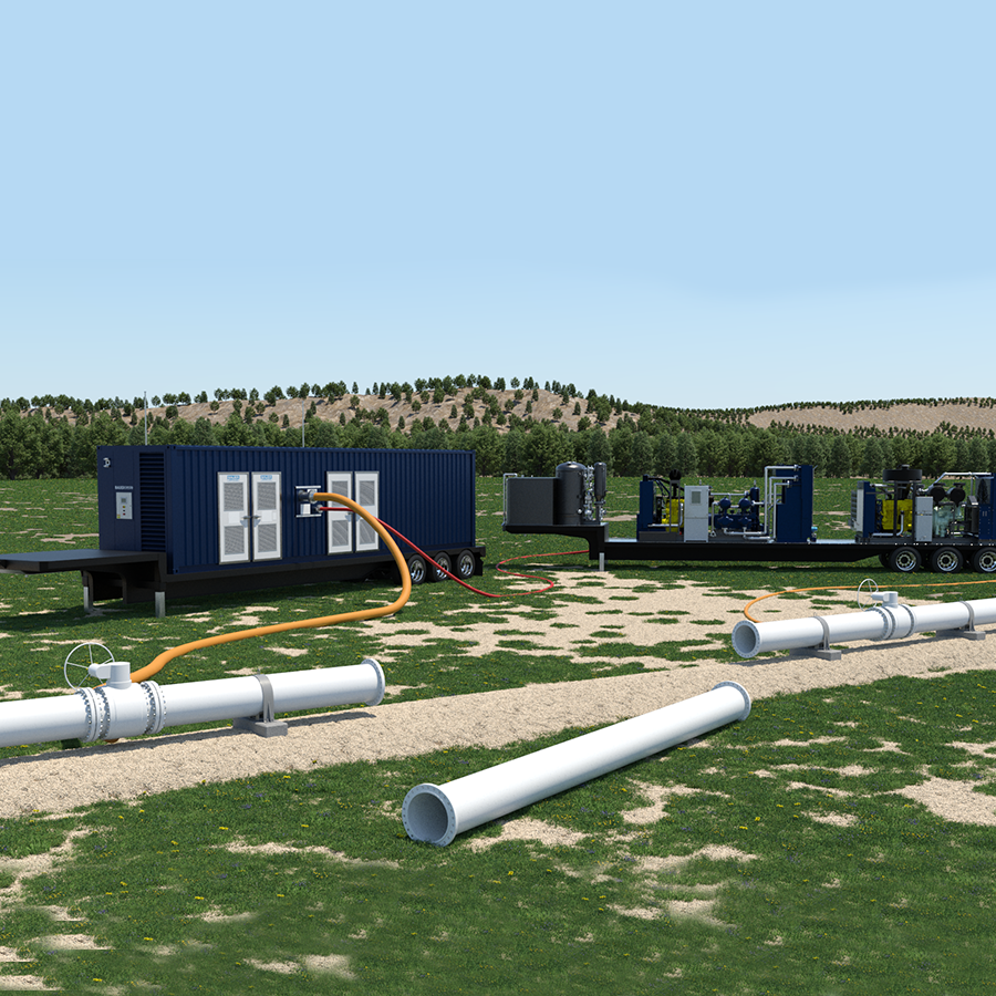 Mobile Pipeline Cross Compression